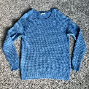 GAP WOMEN’S BLUE LONG SLEEVE PULLOVER CREW NECK OVERSIZE SWEATER SIZE XS